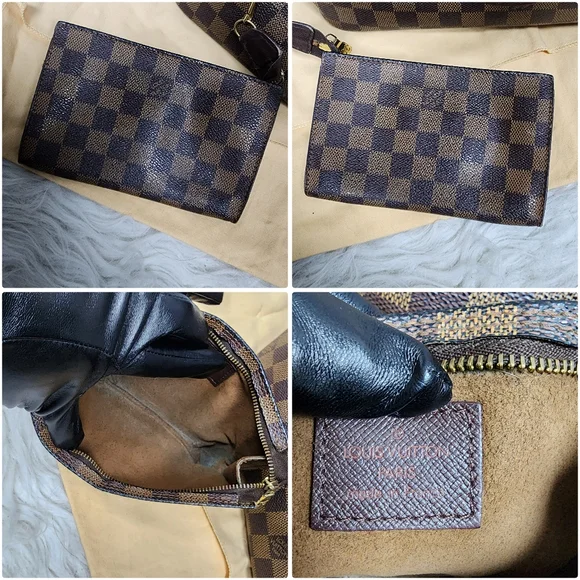 π Authentic Louis Vuitton Neverfull Damier Ebene Tote MM - Picture 14 of 16